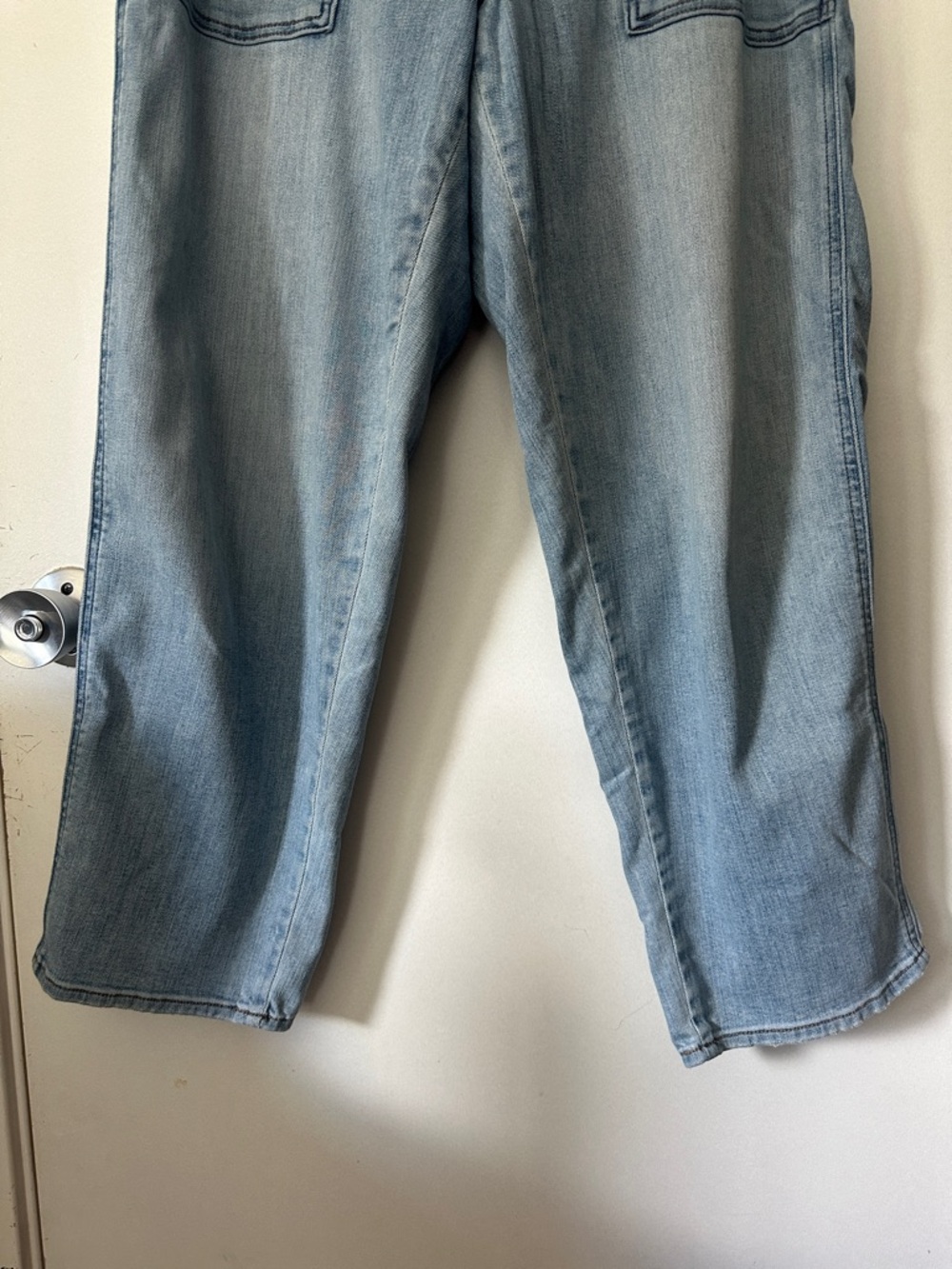 Madewell Pull-On Relaxed Jeans Lisford Wash Elastic Waist Straight Leg Boyfriend - Picture 5 of 10